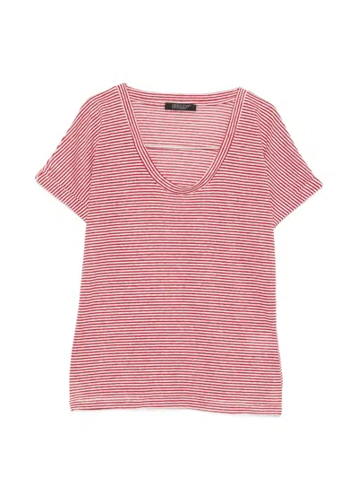 Aragona Striped T-shirt In Pink