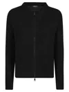 Aragona Zip-front Cashmere Cardigan In Black