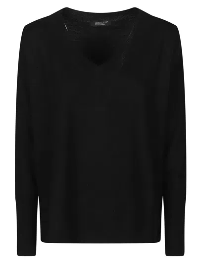 Aragona V-neck Sweater In Black
