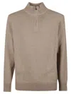 Aragona Zip Cashmere Knitwear In Brown