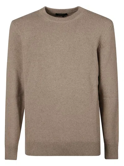 Aragona Ribbed Crewneck Sweater In Neutral