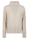 Aragona Turtleneck Ribbed Sweater In Neutral