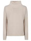 Aragona Turtleneck Ribbed Sweater In Neutral