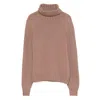 Aragona Turtleneck Cashmere Sweater In Pink