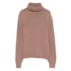 Aragona Turtleneck Cashmere Sweater In Pink