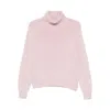Aragona Turtleneck Cashmere Sweater In Brown