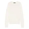 Aragona Round-neck Cashmere Sweater In White