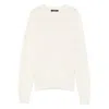 Aragona Round-neck Cashmere Sweater In White