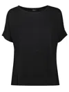 Aragona T-shirt With Round Neck And Short Sleeves In Black