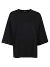 Aragona Crew-neck Cotton T-shirt In Black