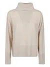 Aragona Turtleneck Ribbed Sweater In Neutral