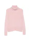 Aragona Turtleneck Sweater In Pink