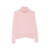 Aragona Turtleneck Sweater In Pink