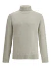 Aragona Braided-knit Turtleneck Sweater In White