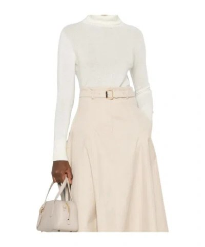 Aragona Turtleneck Sweater In White