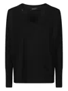Aragona V-neck Sweater In Black