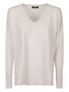 Aragona V-neck Sweater In Neutral