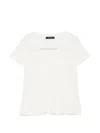 Aragona V-neck T-shirt In White