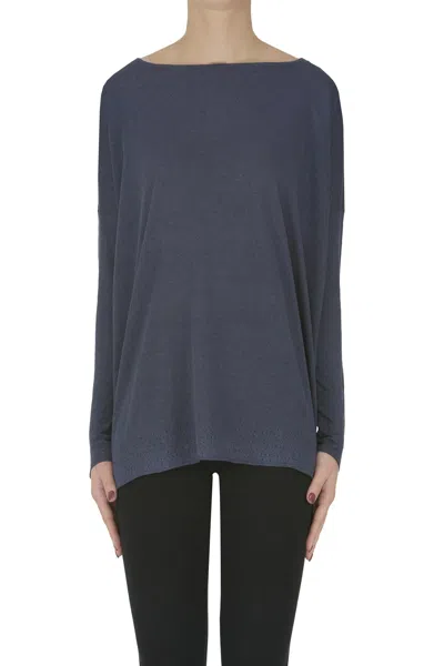 Aragona Wide Pullover In Blue