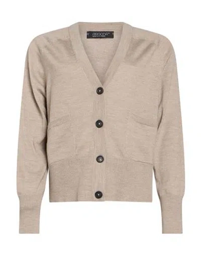 Aragona Woman Cardigan Beige Size 4 Merino Wool In Neutral