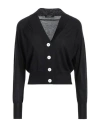 Aragona Woman Cardigan Black Size 10 Cashmere