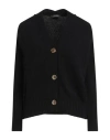 Aragona Woman Cardigan Black Size 12 Cashmere