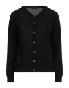 Aragona Woman Cardigan Black Size 6 Cashmere, Polyamide