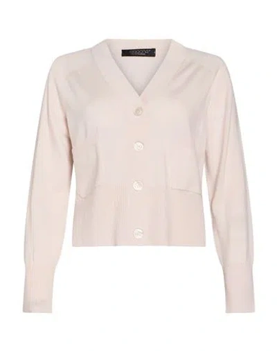 Aragona Woman Cardigan Blush Size 2 Merino Wool In Multi