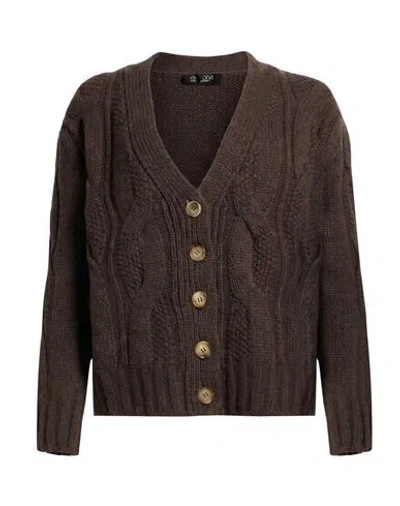 Aragona Woman Cardigan Brown Size 2 Cashmere