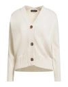 Aragona Woman Cardigan Cream Size 12 Cashmere In White