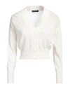 Aragona Woman Cardigan Ivory Size 8 Cashmere In White