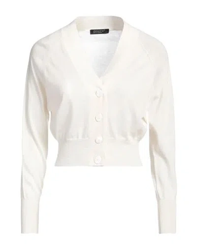 Aragona Woman Cardigan Ivory Size 8 Cashmere In White