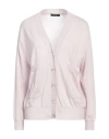 Aragona Woman Cardigan Lilac Size 6 Merino Wool In Purple