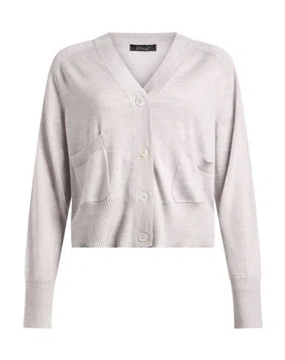 Aragona Woman Cardigan Lime Green Size 2 Merino Wool In Gray