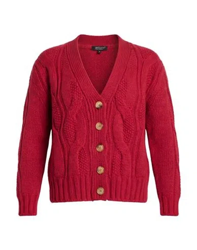 Aragona Woman Cardigan Magenta Size 6 Cashmere In Red