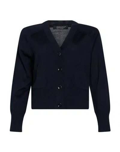 Aragona Woman Cardigan Midnight Blue Size 10 Merino Wool
