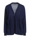 Aragona Woman Cardigan Midnight Blue Size 12 Merino Wool
