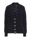 Aragona Woman Cardigan Midnight Blue Size 6 Cashmere In Multi