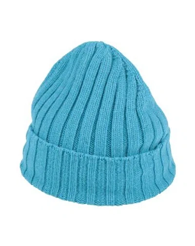 Aragona Woman Hat Azure Size Onesize Cashmere In Blue