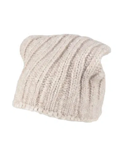 Aragona Woman Hat Beige Size Onesize Baby Alpaca Wool, Merino Wool, Polyamide In Sand