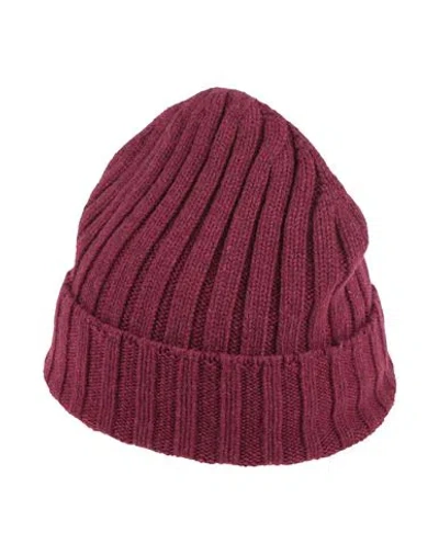 Aragona Woman Hat Burgundy Size Onesize Cashmere In Red