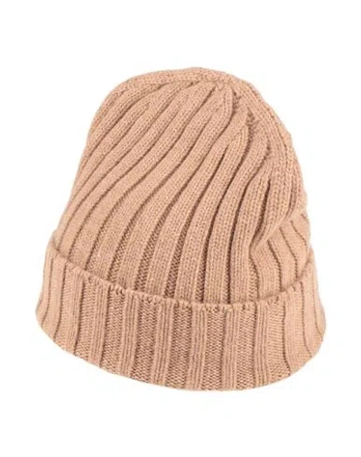Aragona Woman Hat Camel Size Onesize Cashmere In Brown