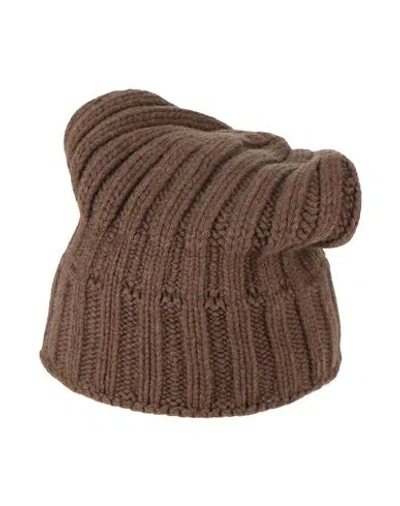 Aragona Woman Hat Cocoa Size Onesize Cashmere In Brown