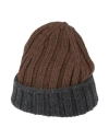 Aragona Woman Hat Dark Brown Size Onesize Cashmere In Dark Brown