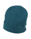 Aragona Woman Hat Deep Teal Size Onesize Cashmere In Green
