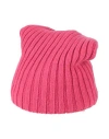 Aragona Woman Hat Fuchsia Size Onesize Cashmere In Pink
