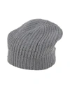 Aragona Woman Hat Grey Size Onesize Cashmere In Gray