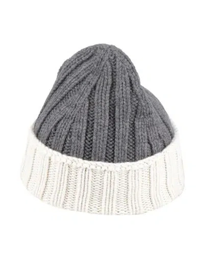 Aragona Woman Hat Grey Size Onesize Cashmere In Gray