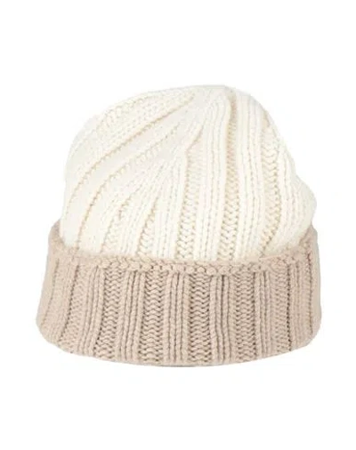 Aragona Woman Hat Ivory Size Onesize Cashmere In White