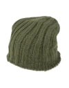 Aragona Woman Hat Khaki Size Onesize Baby Alpaca Wool, Merino Wool, Polyamide